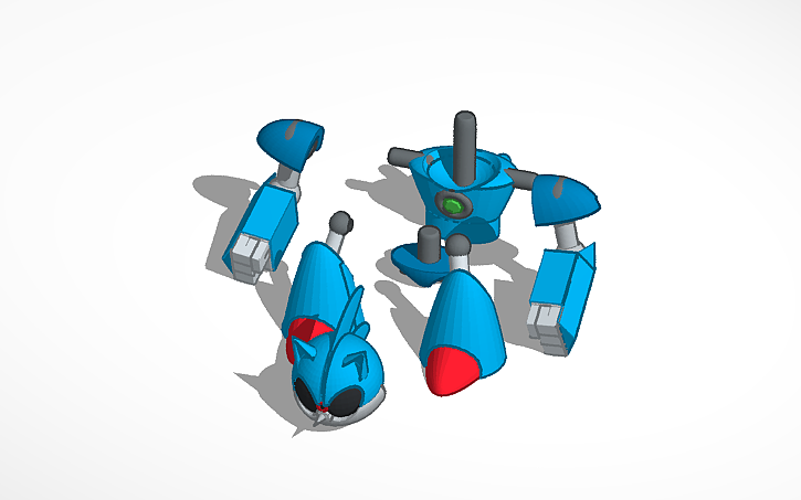 Mecha Sonic 3D model 3D printable