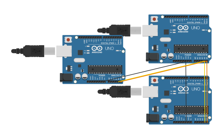 Circuit design Master-slave - Tinkercad