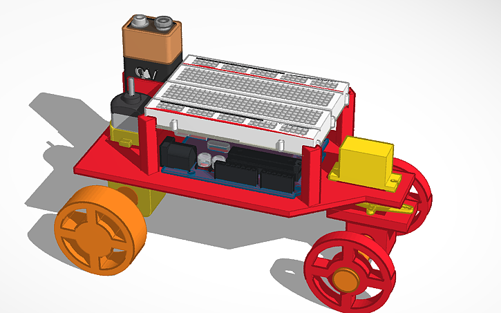 3D design Complete Rover | Tinkercad