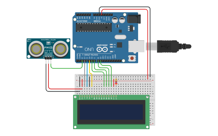 Circuit design Arduino + Sensors - Tinkercad