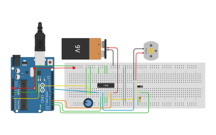 Circuit design Module 7 -Project 16–Using an L293D Motor Driver IC ...