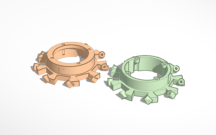 3D design Mecanum Wheel R 9.5mm - Tinkercad