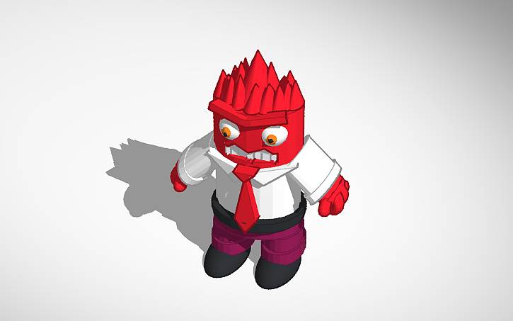 3D design angry things out - Tinkercad