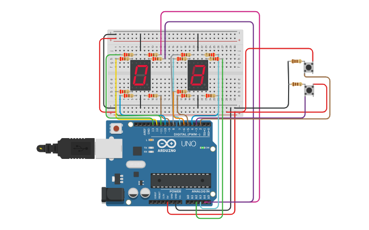 Circuit design TAREFA DE CASA MARIA VITTORIA TOGNERE TQI3 - Tinkercad