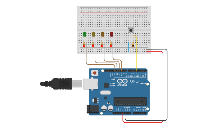 Circuit design Unit 1 Problem - Tinkercad