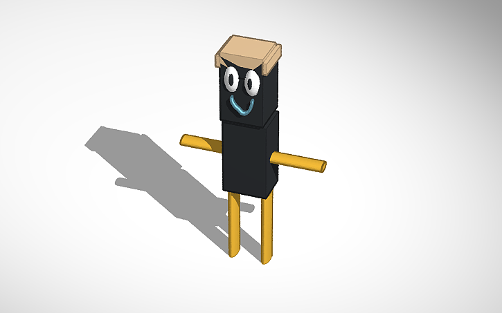 3D design Minecraft body JSTB2 | Tinkercad