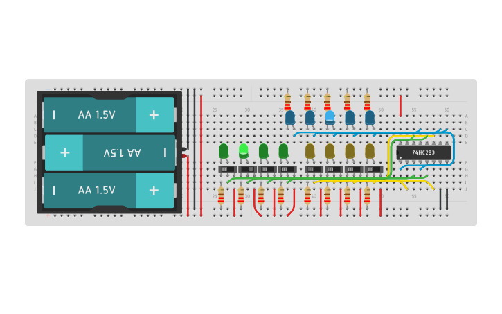 Circuit Design 4 Bit Adder Tinkercad