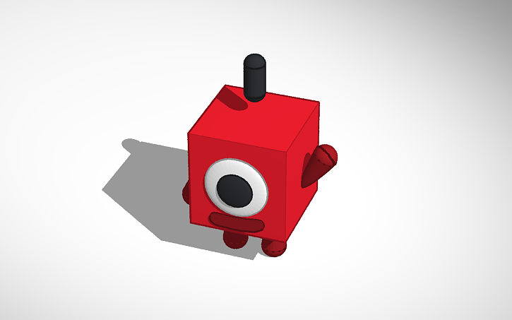 3d Design Numberblock 1 Tinkercad