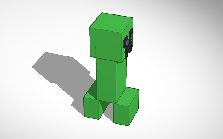 3D design Creeper minecraft | Tinkercad