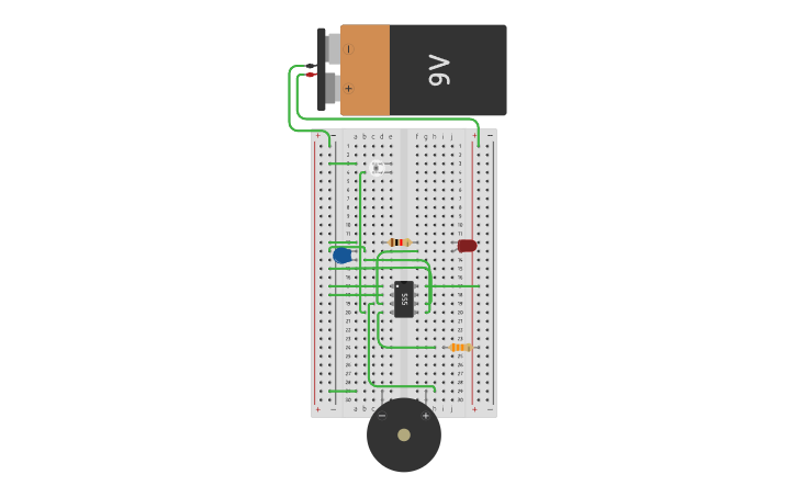 Circuit design IR sensor - Tinkercad