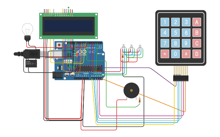 Circuit design Bomb Projeto Final - Tinkercad