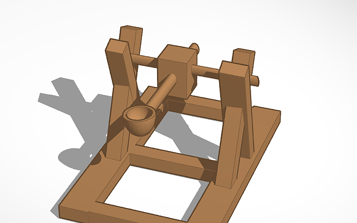 3D design catapult - Tinkercad