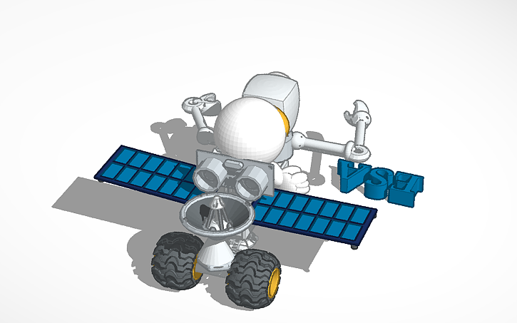 3D design Rover lunar | Tinkercad