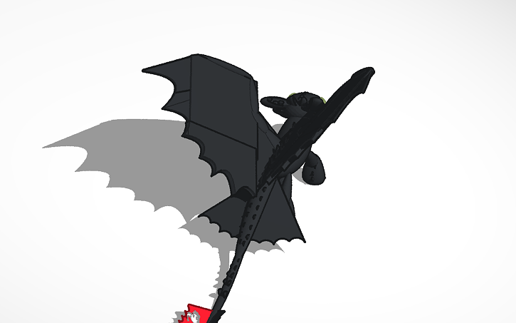 3D design toothless from how to train your dragon 2 - Tinkercad