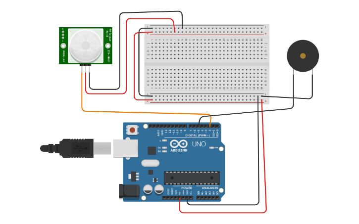 Circuit design sensor - Tinkercad