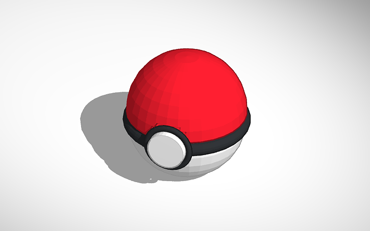 3D design pokemon ball | Tinkercad