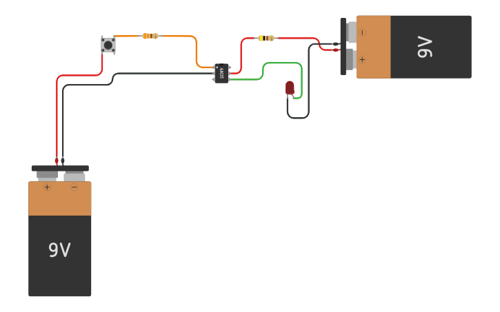 Circuit design Optocoupler Example - Tinkercad
