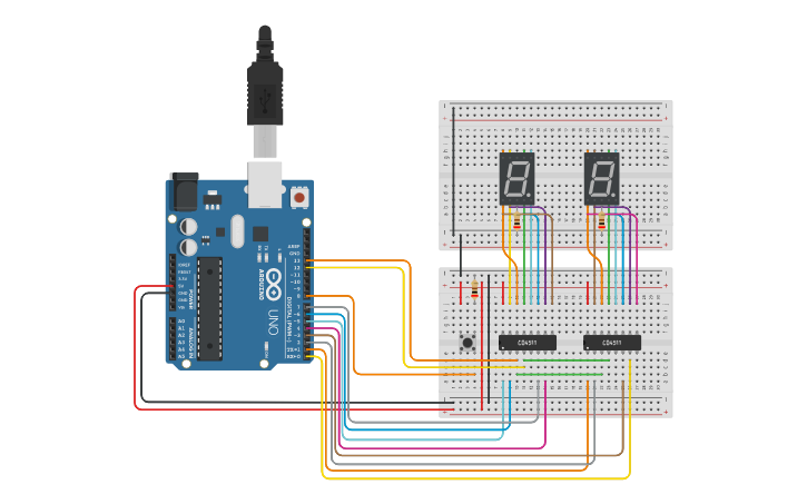 Circuit design RTM2-2B | Tinkercad