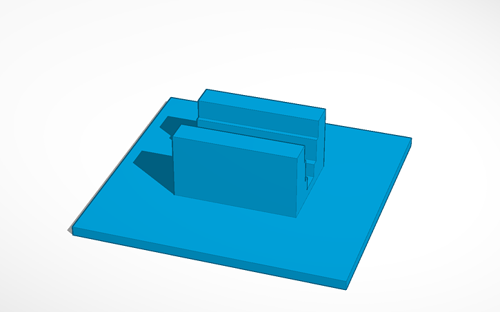 3d design nametag stand v2 tinkercad