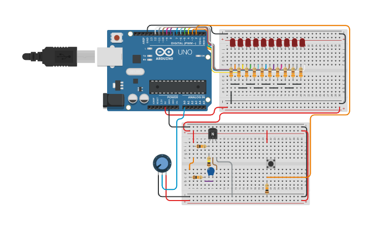 Circuit design Proyecto de Arduino | Tinkercad