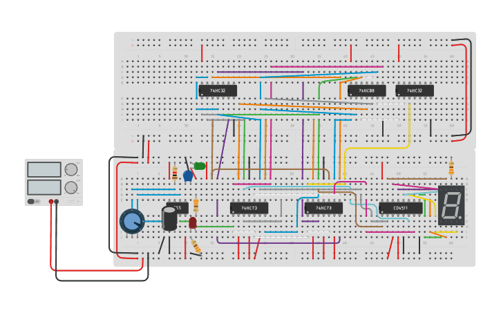 Circuit design Contador Sincrono 2077675 - Tinkercad