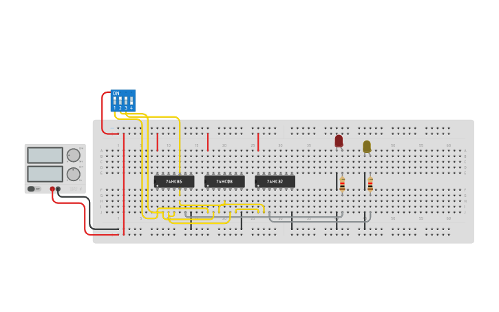 Circuit Design Full Adder Using Half Adder Tinkercad Circuit Design Full Adder Using Half Adder Tinkercad