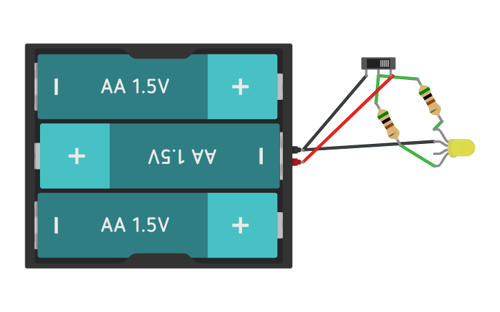 Circuit Design Orange Led - Tinkercad