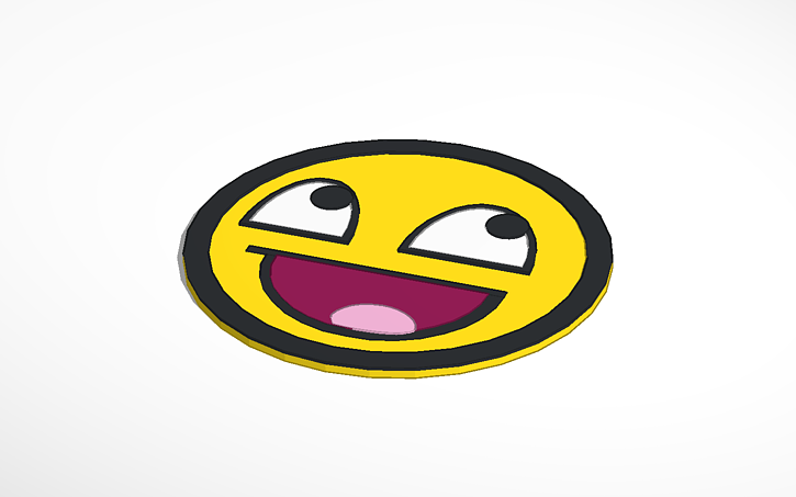 Awesome Smiling Face Xd Tinkercad