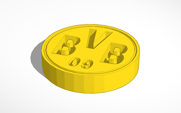 3D design Borussia Dortmund (BVB) - Tinkercad