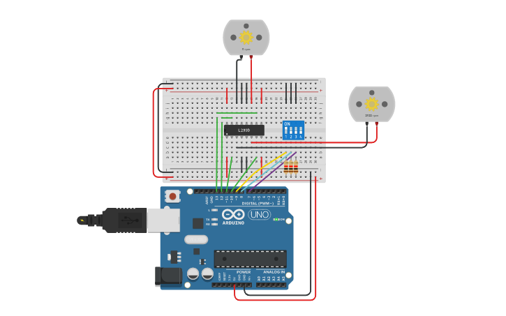 Circuit design PRÁCTICA 6: CONTROL DE DOS MOTORES MEDIANTE UN “PUSH ...