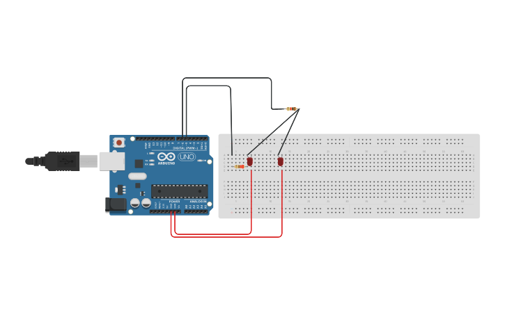 Circuit design led,arduino :v - Tinkercad