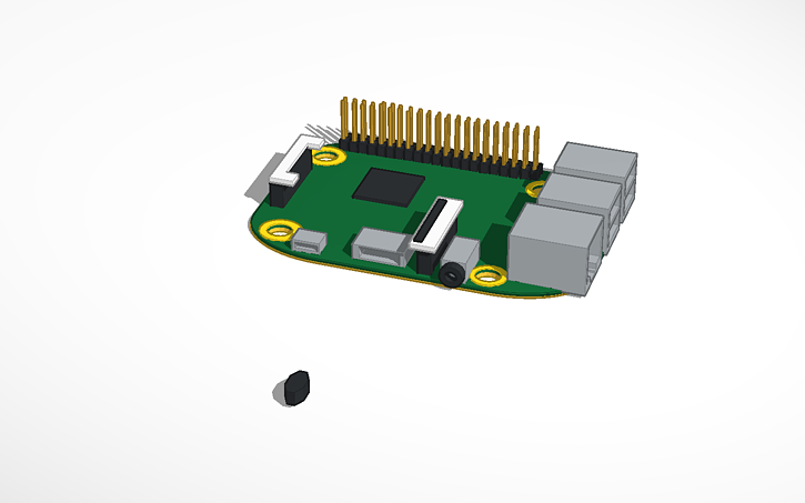 Raspberry Pi Cad/design 3D design Raspberry Pi - Tinkercad