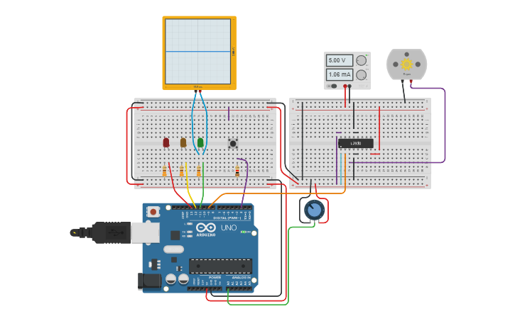 Circuit design Uppg.7 | Tinkercad