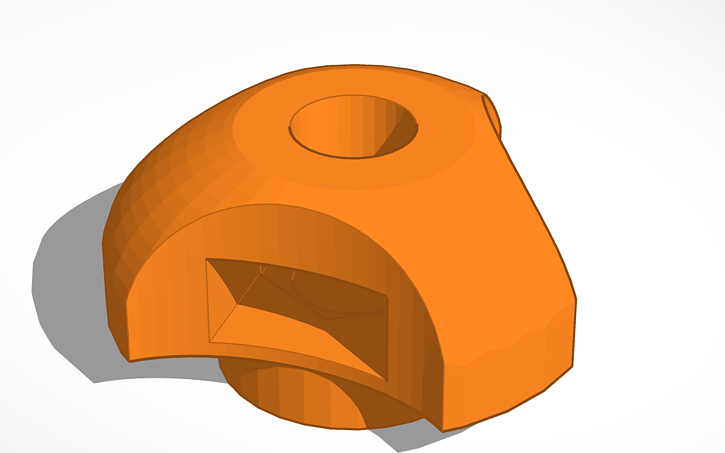 3D Design Handle Under Nut M8 Tinkercad