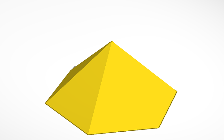 Hexagonal Pyramid Object 3D design Hexagonal Pyramid - Tinkercad