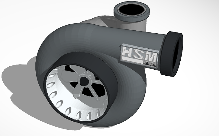 3D design HSM Turbo - Tinkercad