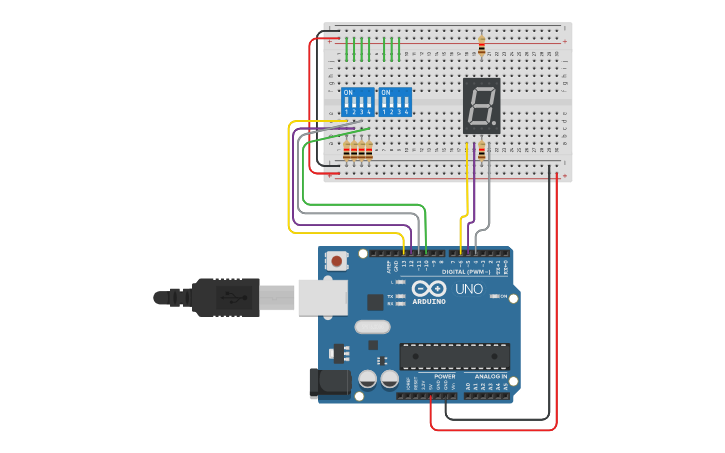 Arduino Exercice Circuit design Arduino exercise 4 - Tinkercad
