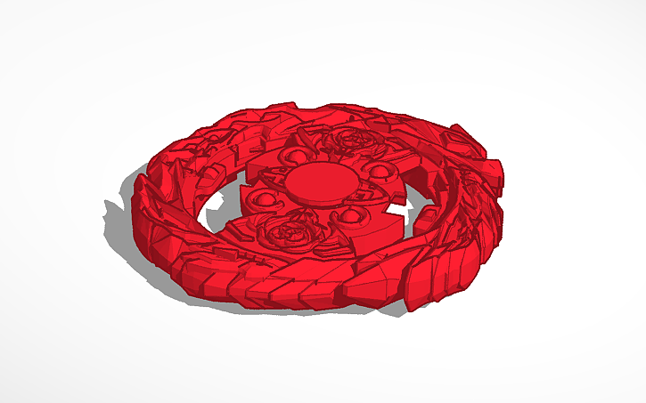 Leftburst 3D design leftburst beyblade - Tinkercad