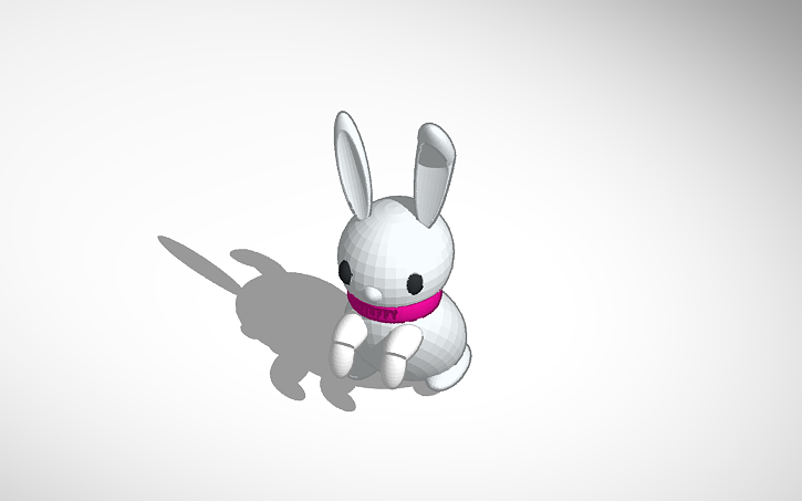 3D design Fluffy the bunny | Tinkercad