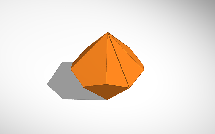 3D design Decahedron - Tinkercad