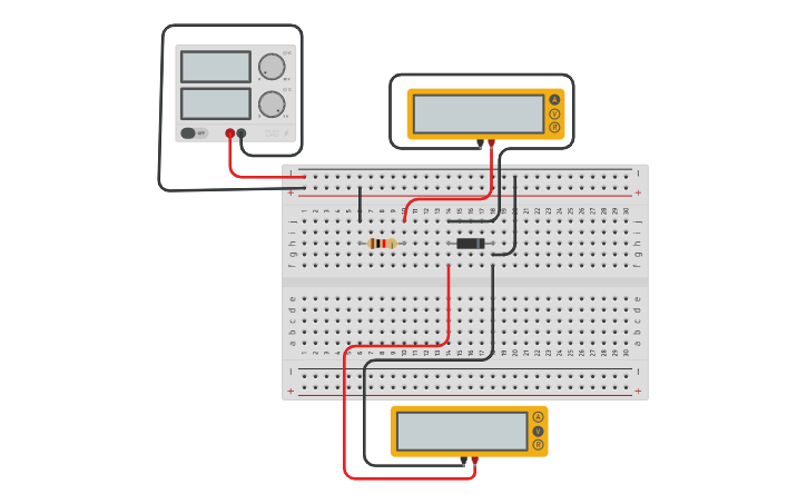 Circuit design Diode Assignment 1 - Tinkercad