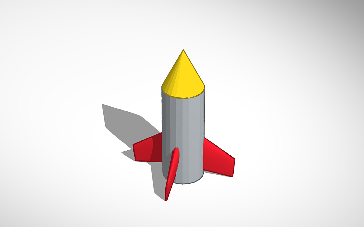 3D design Rocket - Tinkercad