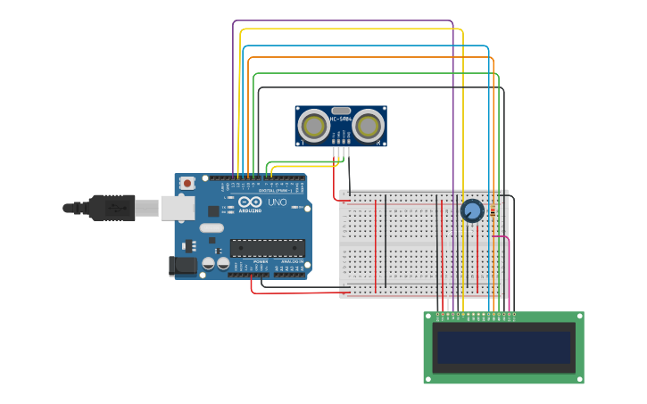 Circuit design lcd - Tinkercad