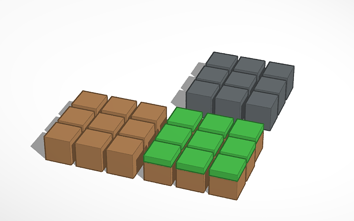 3D design Minecraft Blocks | Tinkercad