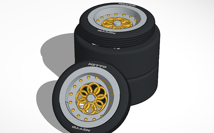 3D design Drag slicks - Tinkercad