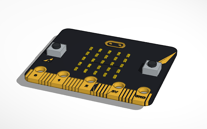 3D design microchip - Tinkercad