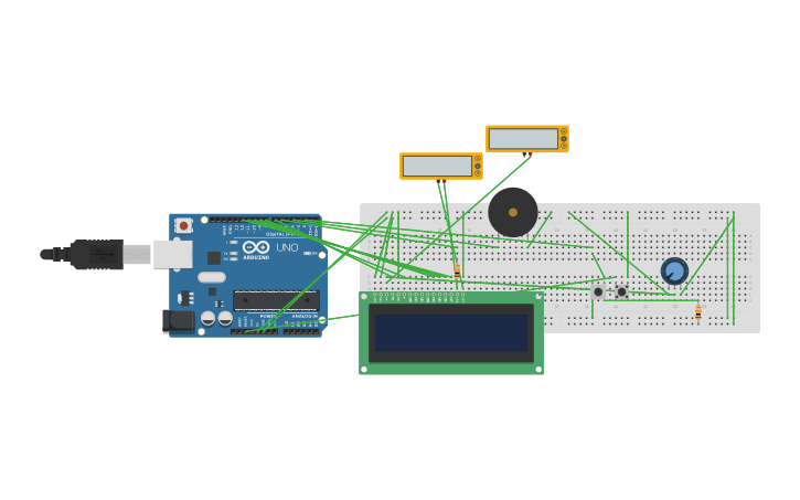 Bell Arduino Drawing Circuit design Arduino Door Bell - Tinkercad