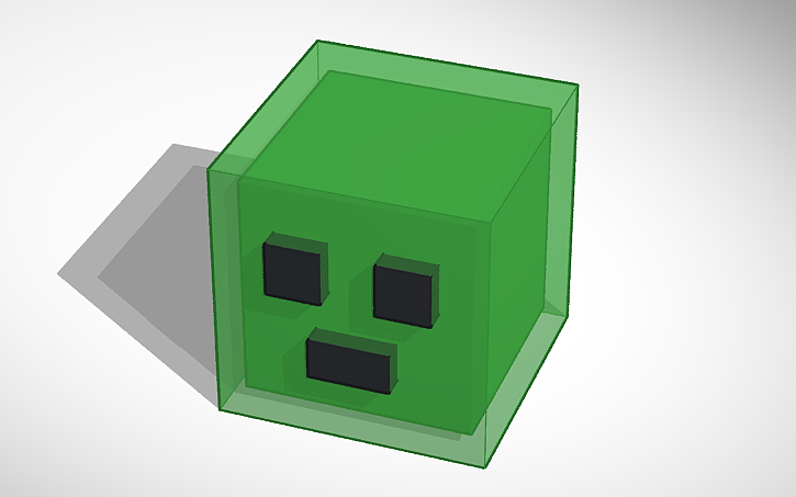 3D design Minecraft Slime | Tinkercad