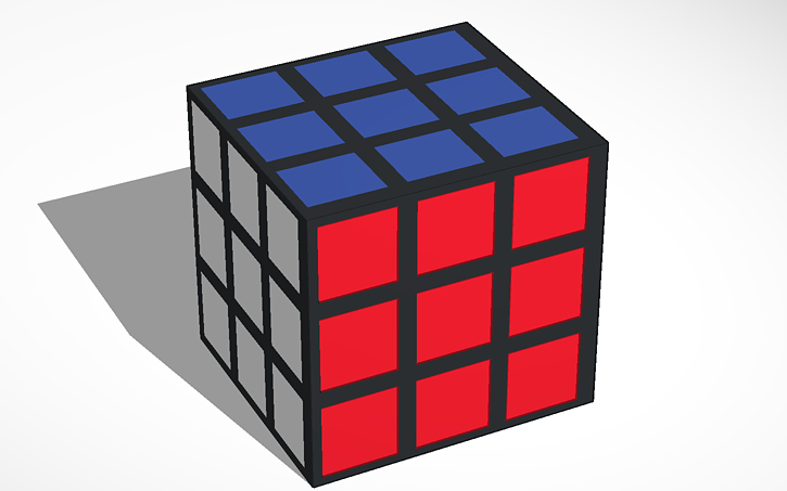 3D design Rubik`s cube by Ewan Davidson. - Tinkercad