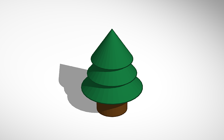 3D design Copy of pine tree | Tinkercad